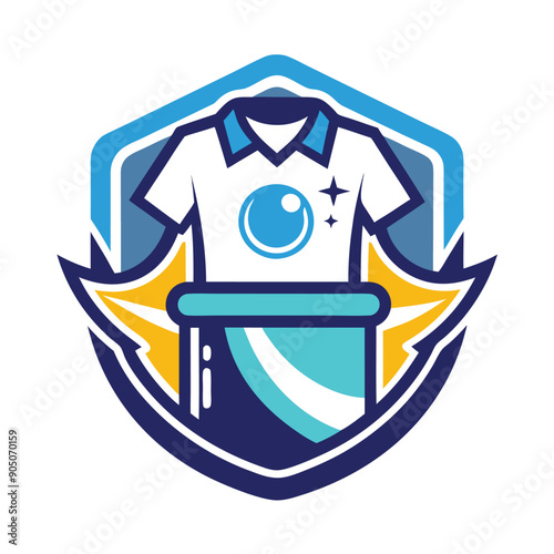 vector laundry service logo design template