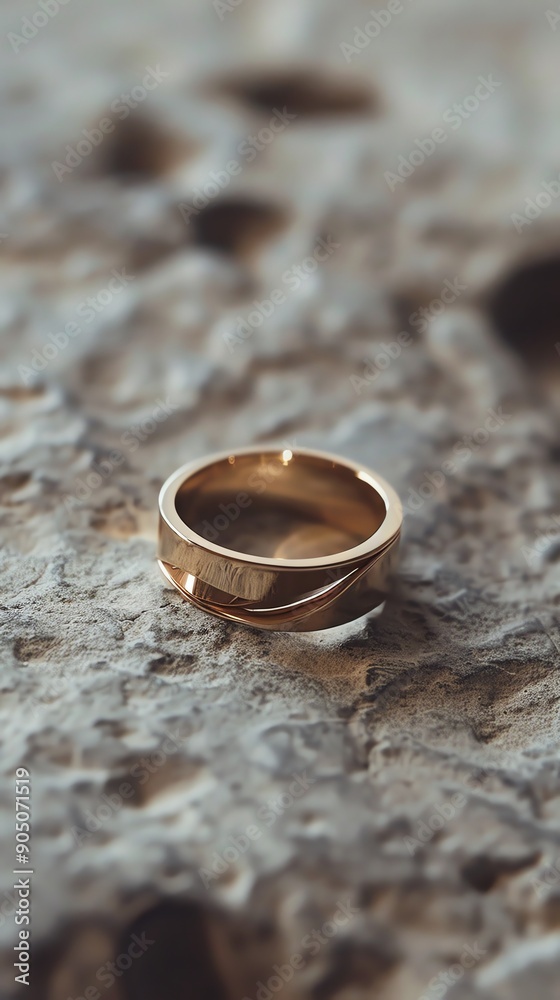Modern silver ring with unique twisted design. Modern silver ring with unique twisted design.