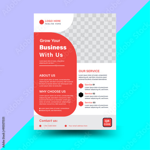 a4 flyer template, modern template, and modern design, Corporate business flyer, marketing, business proposal, promotion, 