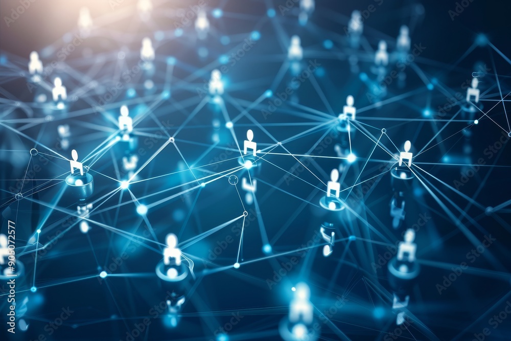 A network of individuals connected to each other in a complex pattern, emphasizing communication and coordination, Highlight the importance of communication and coordination in a healthcare network A network of individuals connected to each other in a complex pattern, emphasizing communication and coordination, Highlight the importance of communication and coordination in a healthcare network