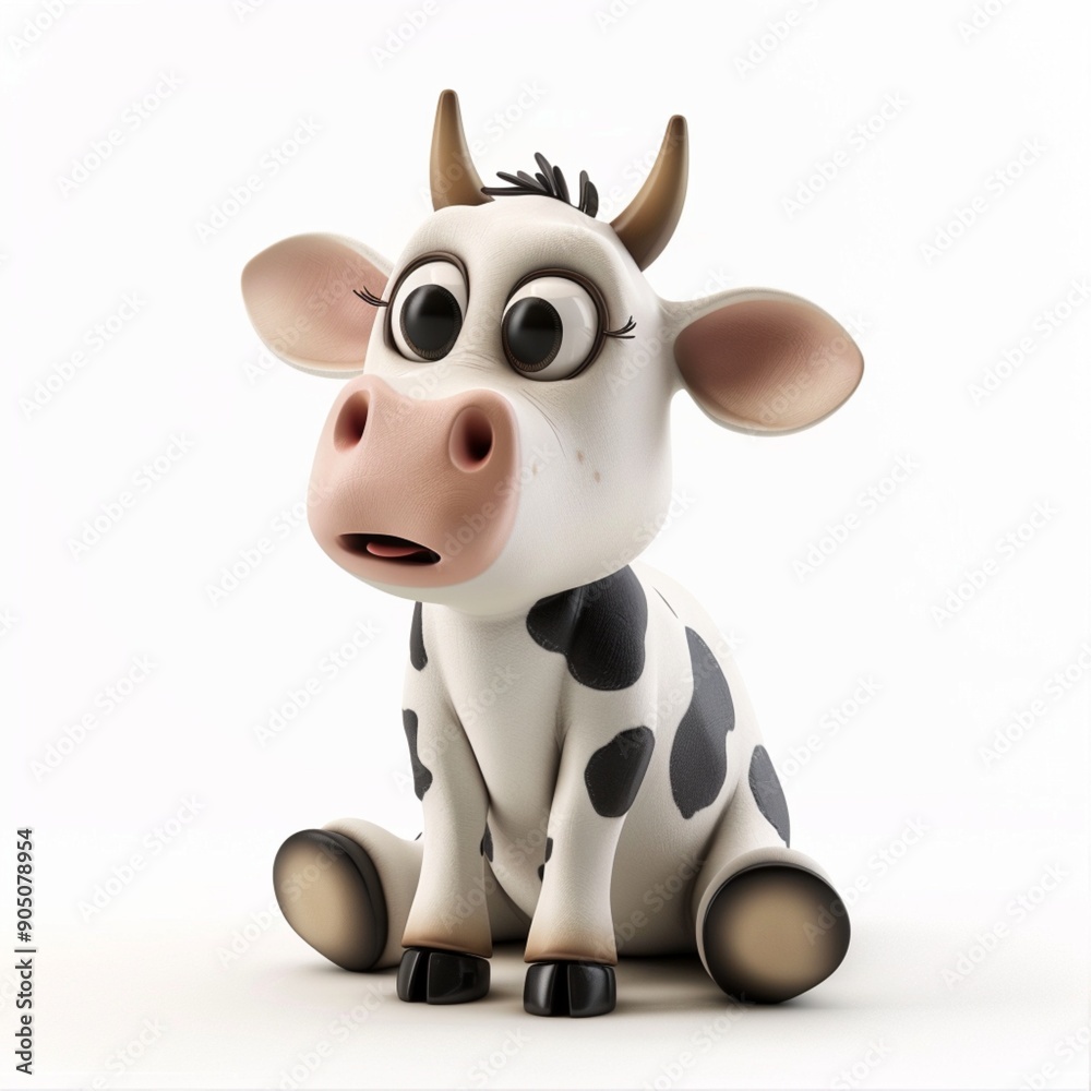 Cartoon cow animal farm field mascot funny character wildlife Cartoon cow animal farm field mascot funny character wildlife