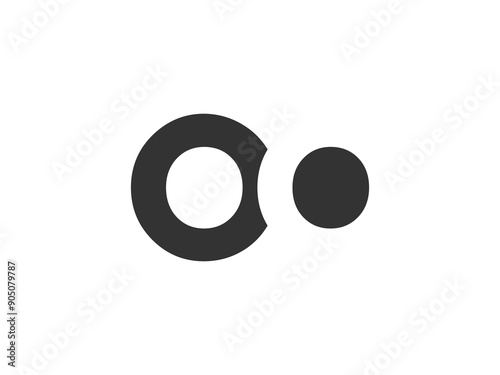 OO creative geometric initial based modern and minimal logo. Letter o o trendy fonts.