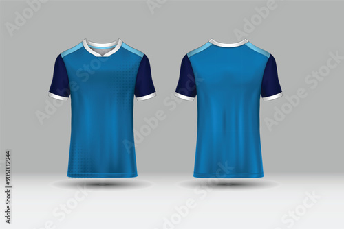 Football jersey mockup abstract geometric pattern sport t-shirt design