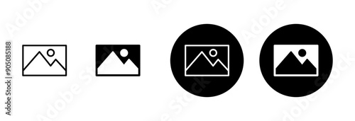 Picture icon vector isolated on white background. Picture vector icon. photo gallery icon vector