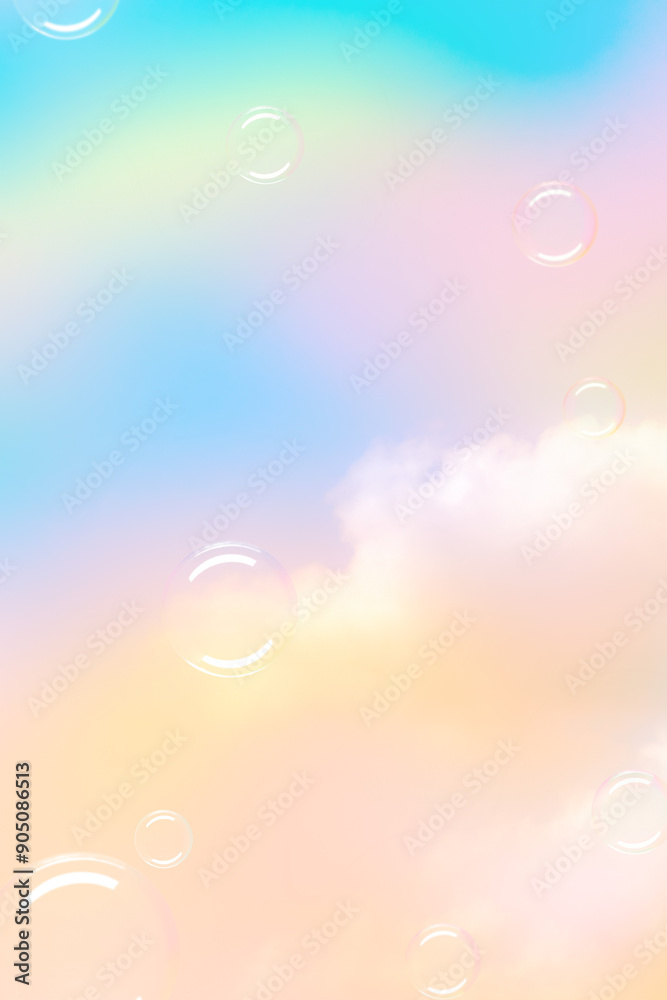 Pastel background png bubbles in the sky Pastel background png bubbles in the sky