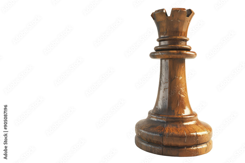 Elegant Wooden Chess Rook Piece for Strategic Play Elegant Wooden Chess Rook Piece for Strategic Play