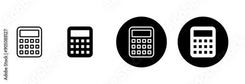Calculator icon vector isolated on white background. Calculator vector icon. Accounting icon