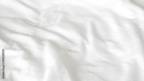 Smooth white bedsheet background, soft texture, clean and minimalist style.