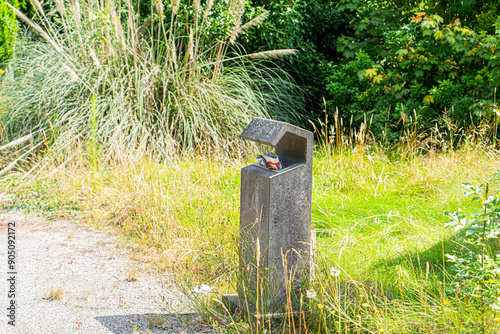 an overflowing mailbox that symbolizes vacancy or poor maintenance of mailboxes, abandoned or forgotten domains. attention to cleanliness