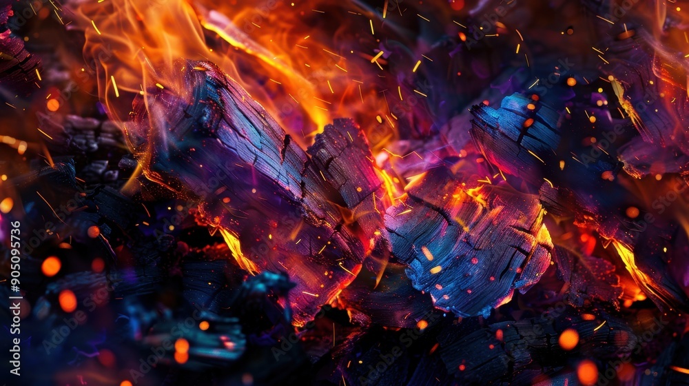 152. Campfire, movie style, bold colors, abstract shapes, close-up, dramatic lighting, sparks, shadows, 152. Campfire, movie style, bold colors, abstract shapes, close-up, dramatic lighting, sparks, shadows,