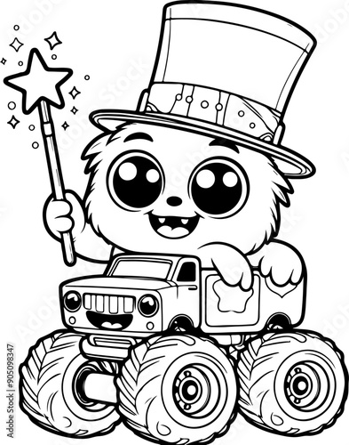 cartoon dog with hat coloring page baby car