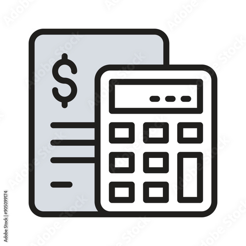 Simplify your invoice calculations by using this icon for clear financial tracking and reporting