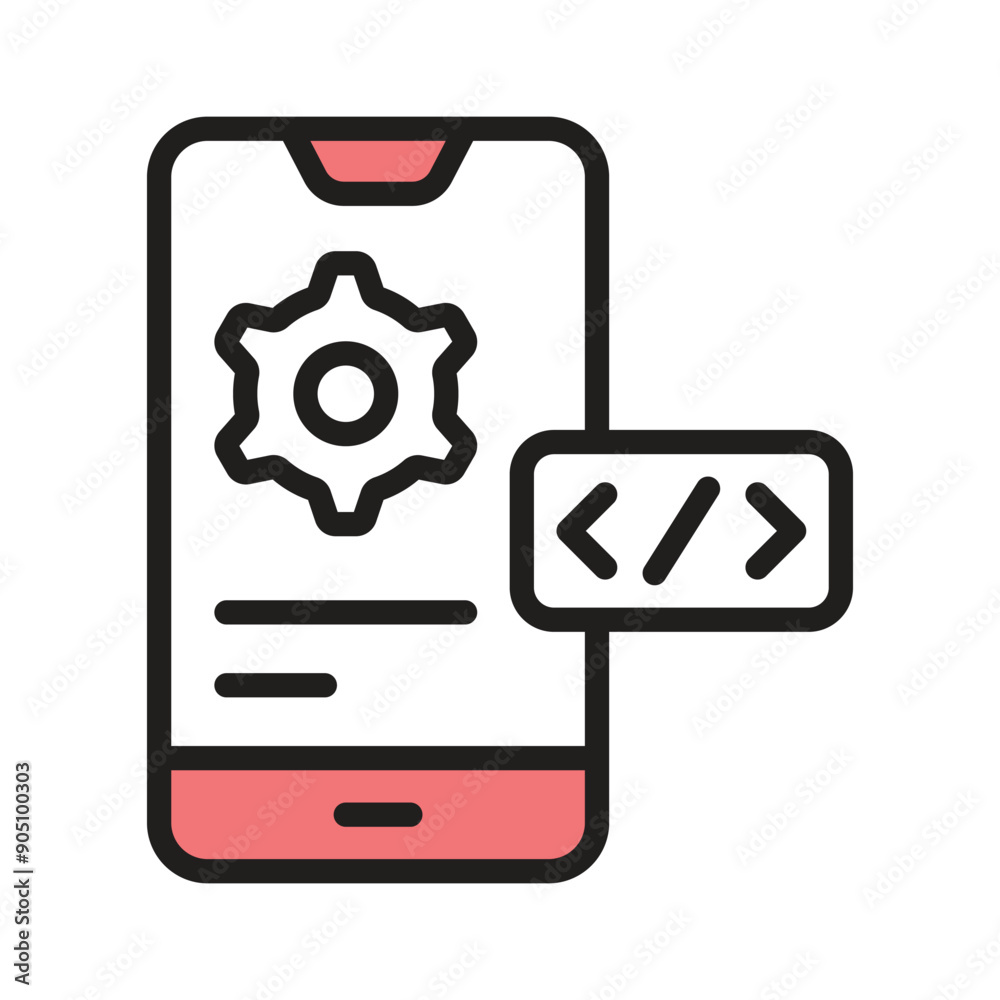 Utilise the app development vector icon for creating innovative applications Utilise the app development vector icon for creating innovative applications