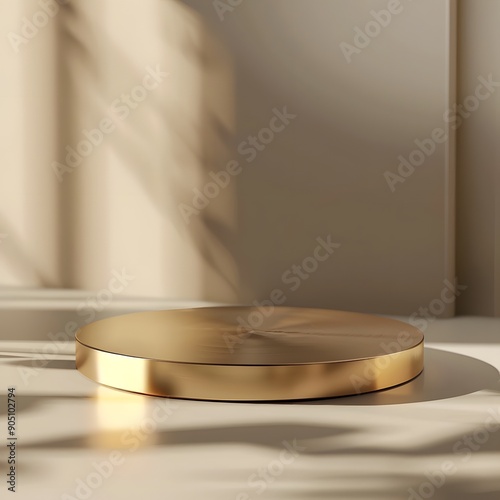 Beautiful Of 3d Realistic Of Empty podium mockup stage realistic for Product Showcase