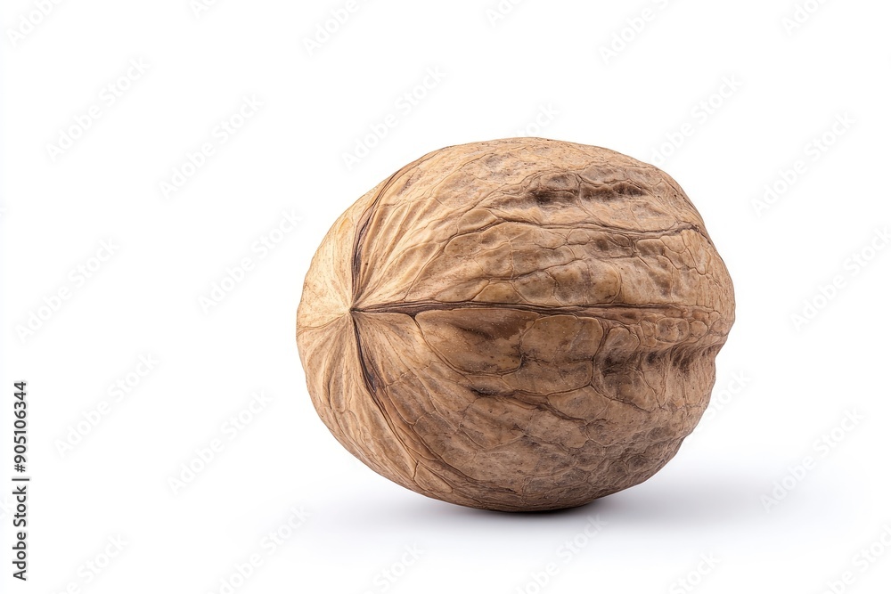 Walnut, nut, isolated on white background, full depth of field , ai Walnut, nut, isolated on white background, full depth of field , ai