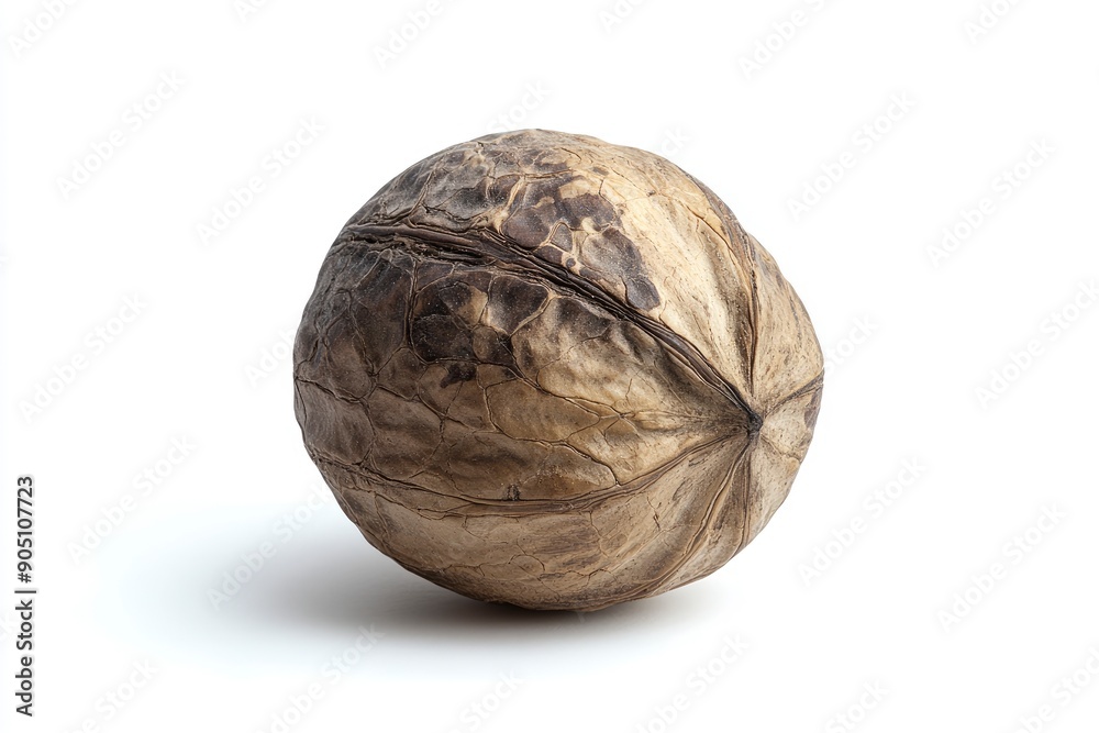 Walnut, nut, isolated on white background, full depth of field , ai Walnut, nut, isolated on white background, full depth of field , ai