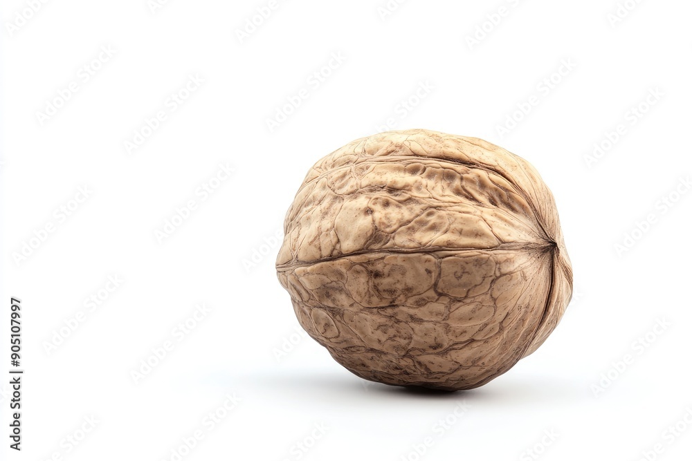 Walnut, nut, isolated on white background, full depth of field , ai Walnut, nut, isolated on white background, full depth of field , ai