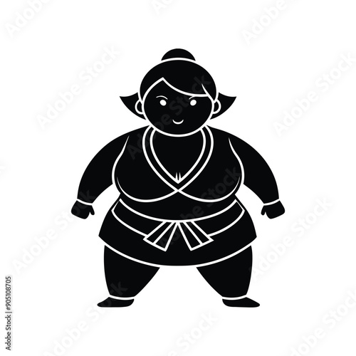 girl sumo silhouette