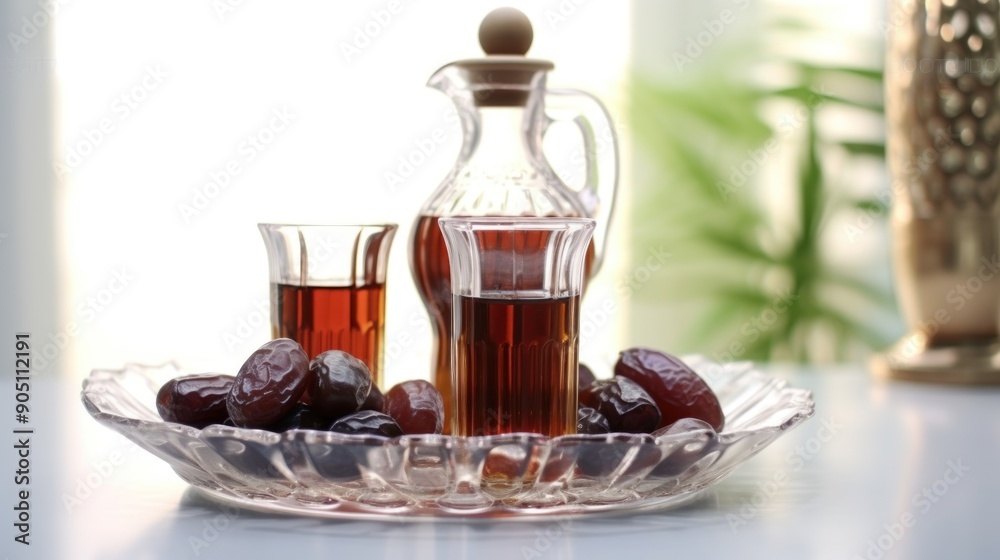 Dates, Tea and a Pitcher, a Traditional Iftar Dates, Tea and a Pitcher, a Traditional Iftar