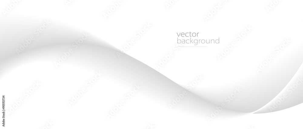 Smooth flow of wavy shape with gradient vector abstract background, light grey design curve line energy motion, relaxing image or technology. Smooth flow of wavy shape with gradient vector abstract background, light grey design curve line energy motion, relaxing image or technology.