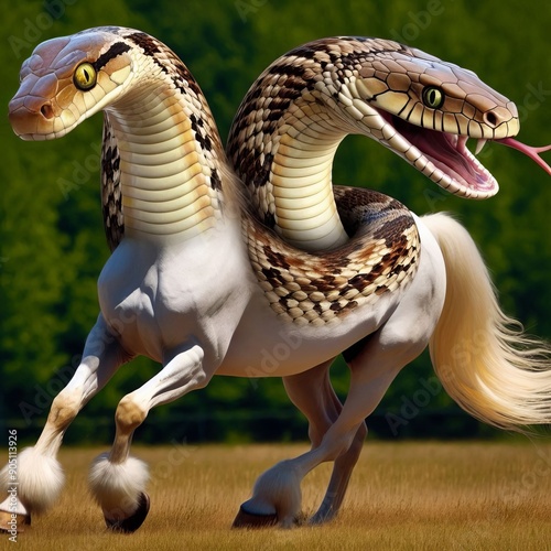 76 16 Snorse (snake and horse) A snorse is a hybrid between a sn photo