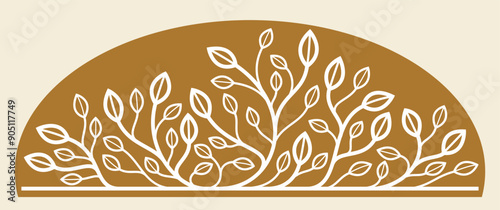 Floral vector design with l...