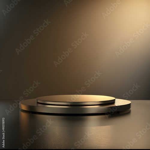 Beautiful Of 3d Realistic Of Empty podium mockup stage realistic for Product Showcase