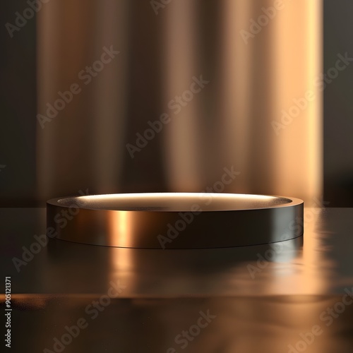 Beautiful Of 3d Realistic Of Empty podium mockup stage realistic for Product Showcase