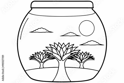  Black and white without grey coloring book drawing