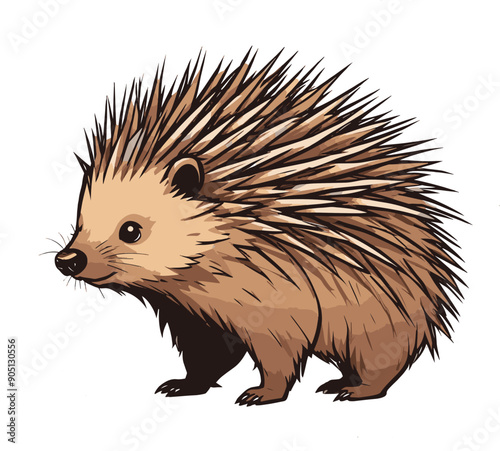 Cute Porcupine Clipart image beautiful colors