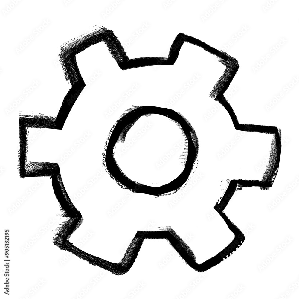 Cogwheel png sticker, gear business doodle, transparent background Cogwheel png sticker, gear business doodle, transparent background