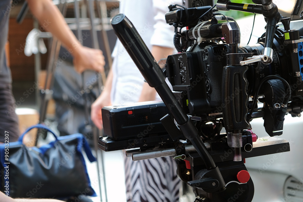 Fototapeta premium Video camera , film crew production