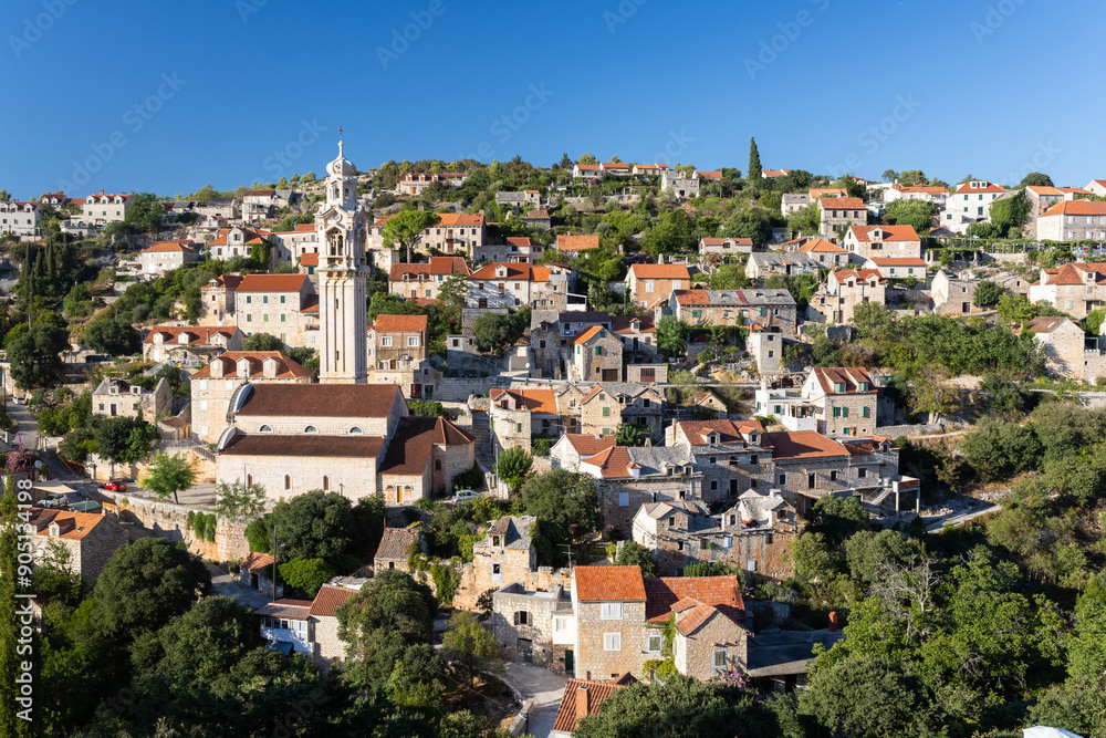 Obraz premium Ložišća village on island Brač