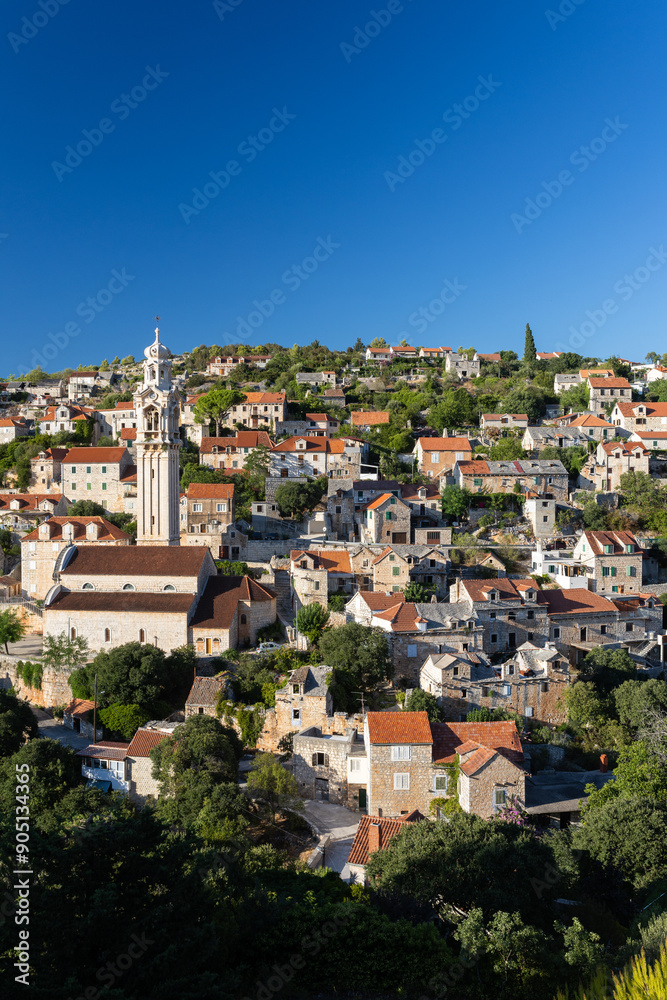 Fototapeta premium Ložišća village on island Brač