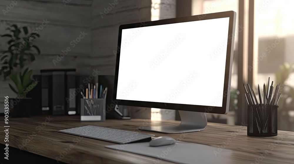 Fototapeta premium Efficient Workspace Mousepad Mockup | Mousepad Mockup | Realistic
