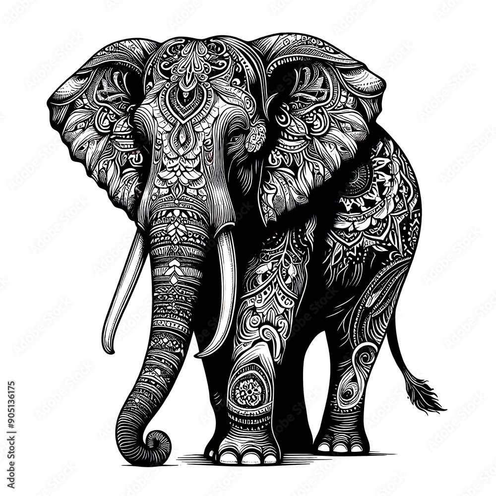 Obraz premium elephant isolated on white