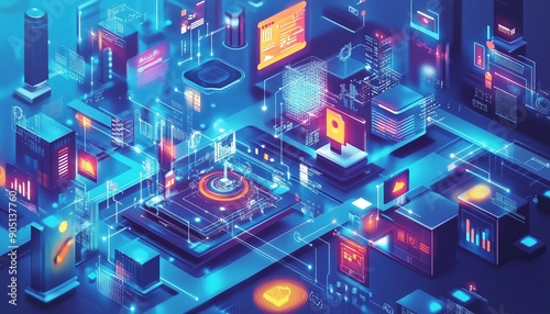 Innovative Digital Ecosystem: Integration of AI and IoT Technologies, digital ecosystem where artificial intelligence (AI) and Internet of Things (IoT) technologies are seamlessly integrated