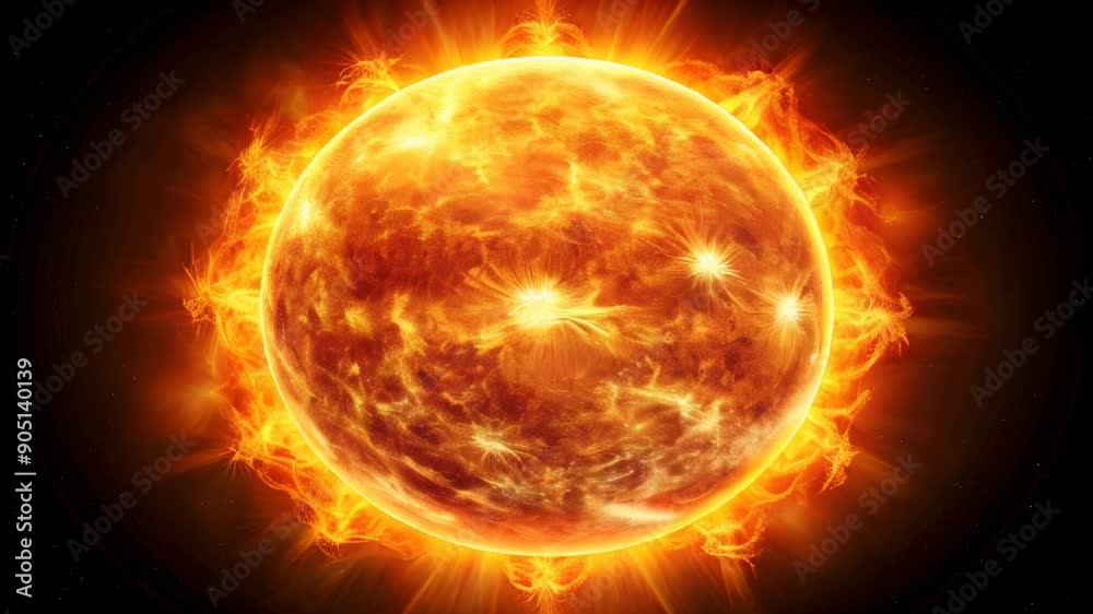Rotating Fire Star Rotating Fire Star