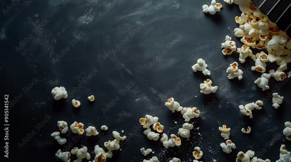Cinema concept, popcorn, tikets Cinema concept, popcorn, tikets