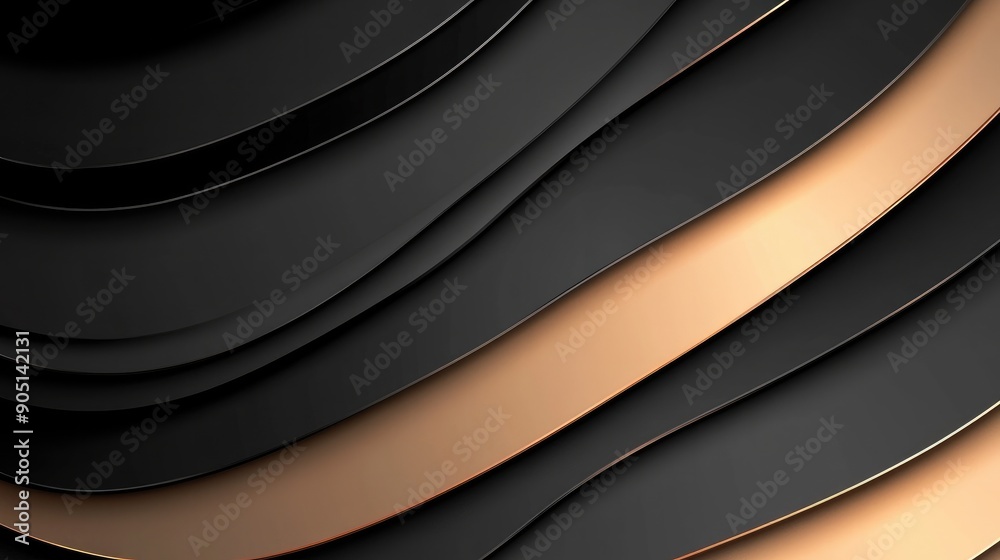 Stylish black and rose gold gradient background for web design and business presentations.
