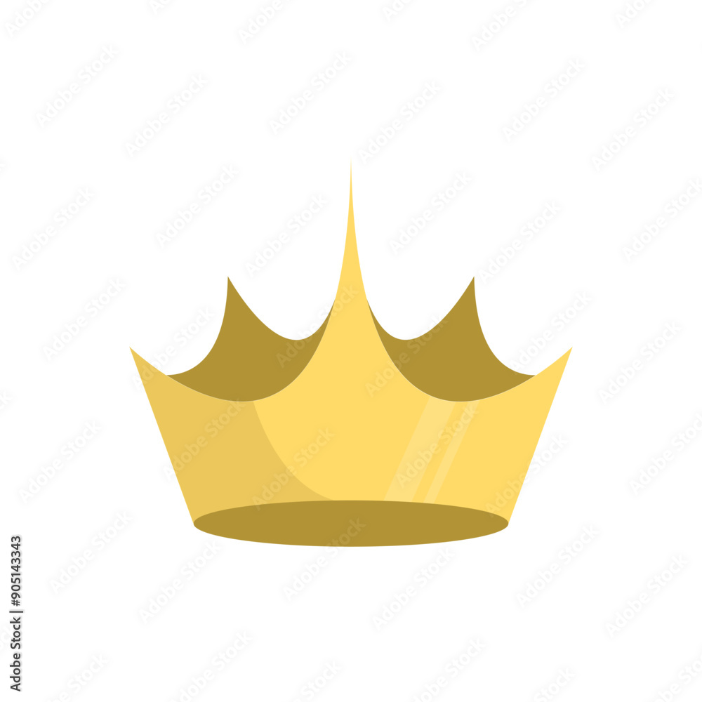 Crown minimalist vector illustration ,simple transparent graphic element .Isolated on white background Crown minimalist vector illustration ,simple transparent graphic element .Isolated on white background