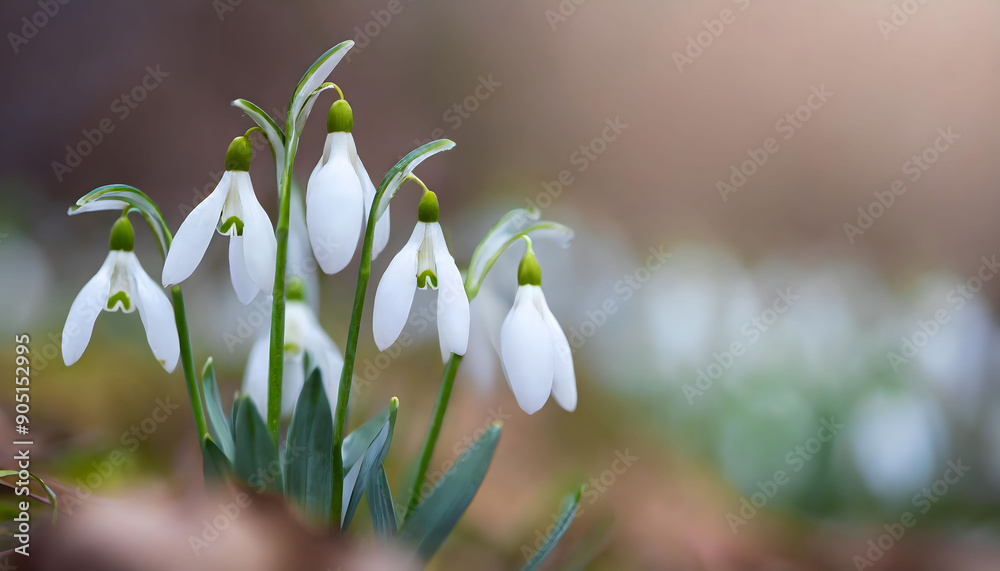 Fototapeta premium Whispers of Nature: A Symphony of White Blooms. Generative AI