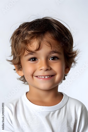 Smiling Caucasian Boy Portrait