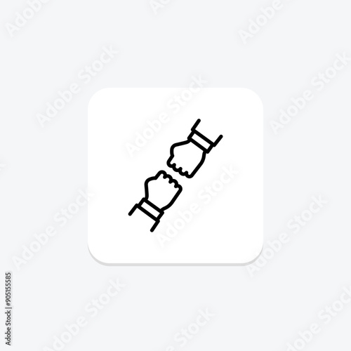 Volunteer Commitment line icon , vector, pixel perfect, illustrator file
