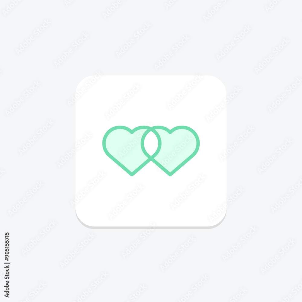 Volunteer Engagement duotone line icon , vector, pixel perfect, illustrator file Volunteer Engagement duotone line icon , vector, pixel perfect, illustrator file