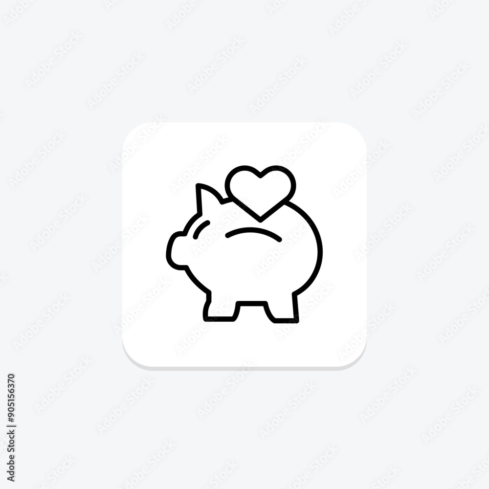 Volunteer Impact line icon , vector, pixel perfect, illustrator file Volunteer Impact line icon , vector, pixel perfect, illustrator file