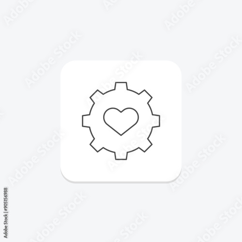 Volunteer Mobilization thinline icon , vector, pixel perfect, illustrator file