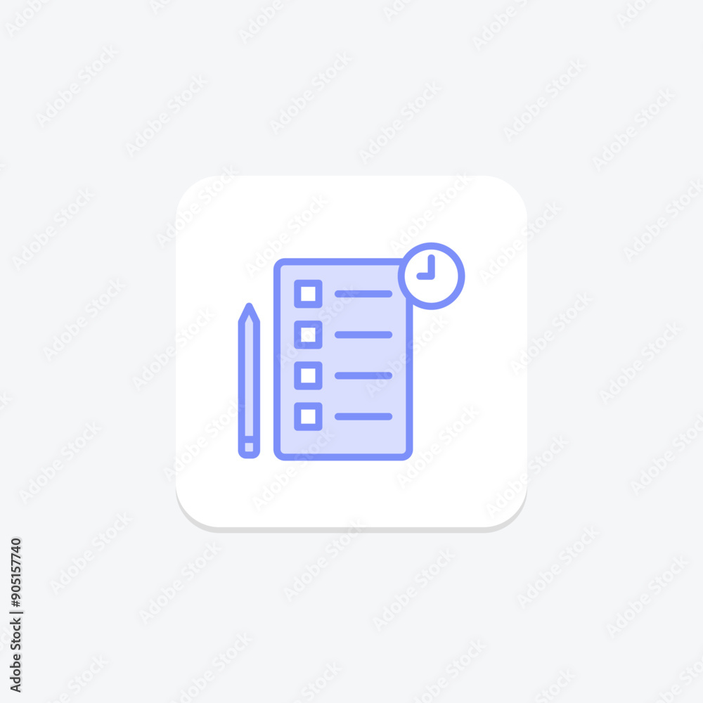 Meeting Notes duotone line icon , vector, pixel perfect, illustrator file Meeting Notes duotone line icon , vector, pixel perfect, illustrator file