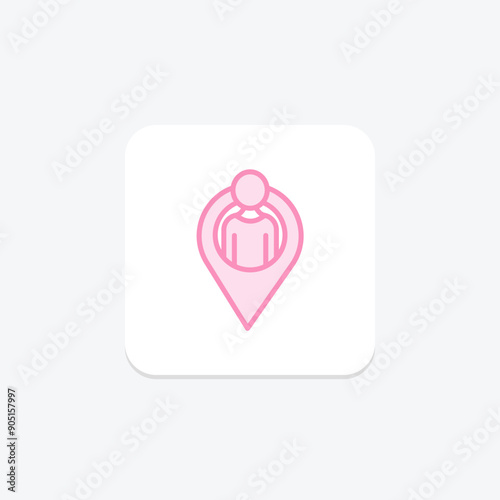 Meeting Scheduling duotone line icon , vector, pixel perfect, illustrator file