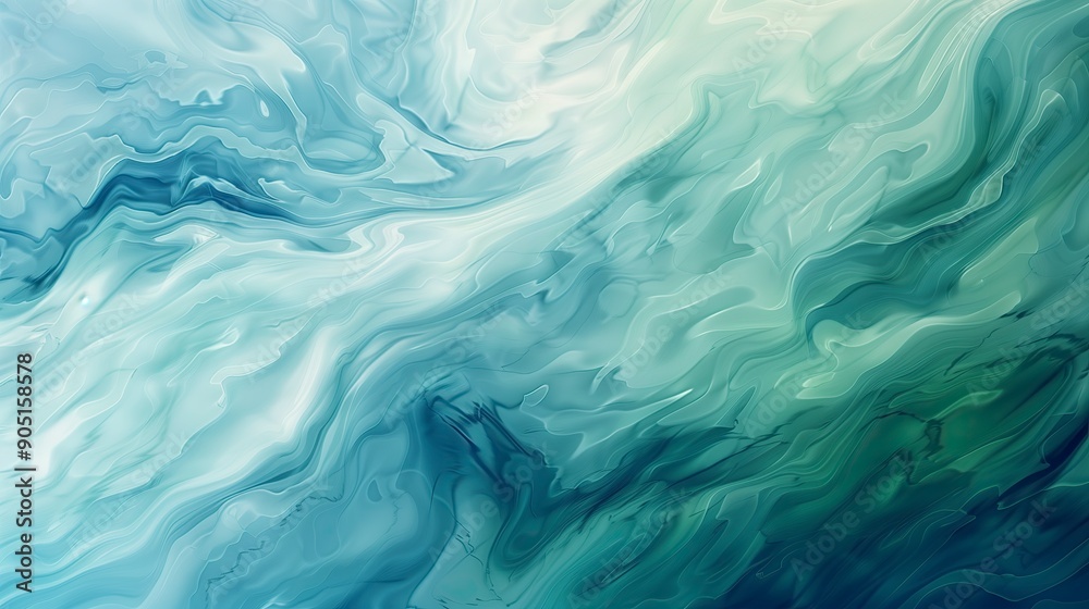 Abstract Teal and White Fluid Art Background Abstract Teal and White Fluid Art Background